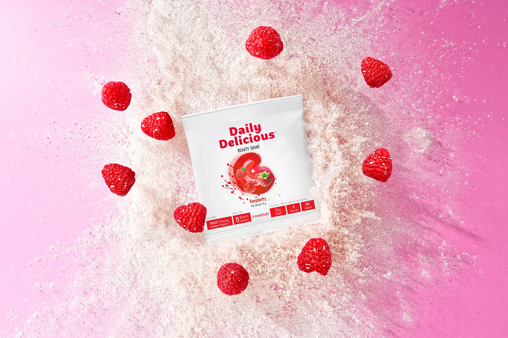 Daily Delicious Beauty Shake su avietėm